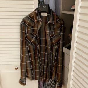 Celine Men’s classic shirt wool blend 40 brand new